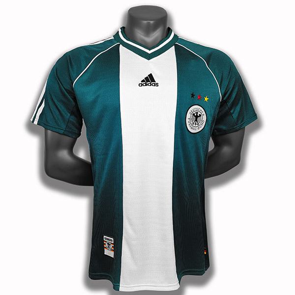 Germany retro soccer jersey sportwear men's soccer shirt football sport t-shirt green 1998
